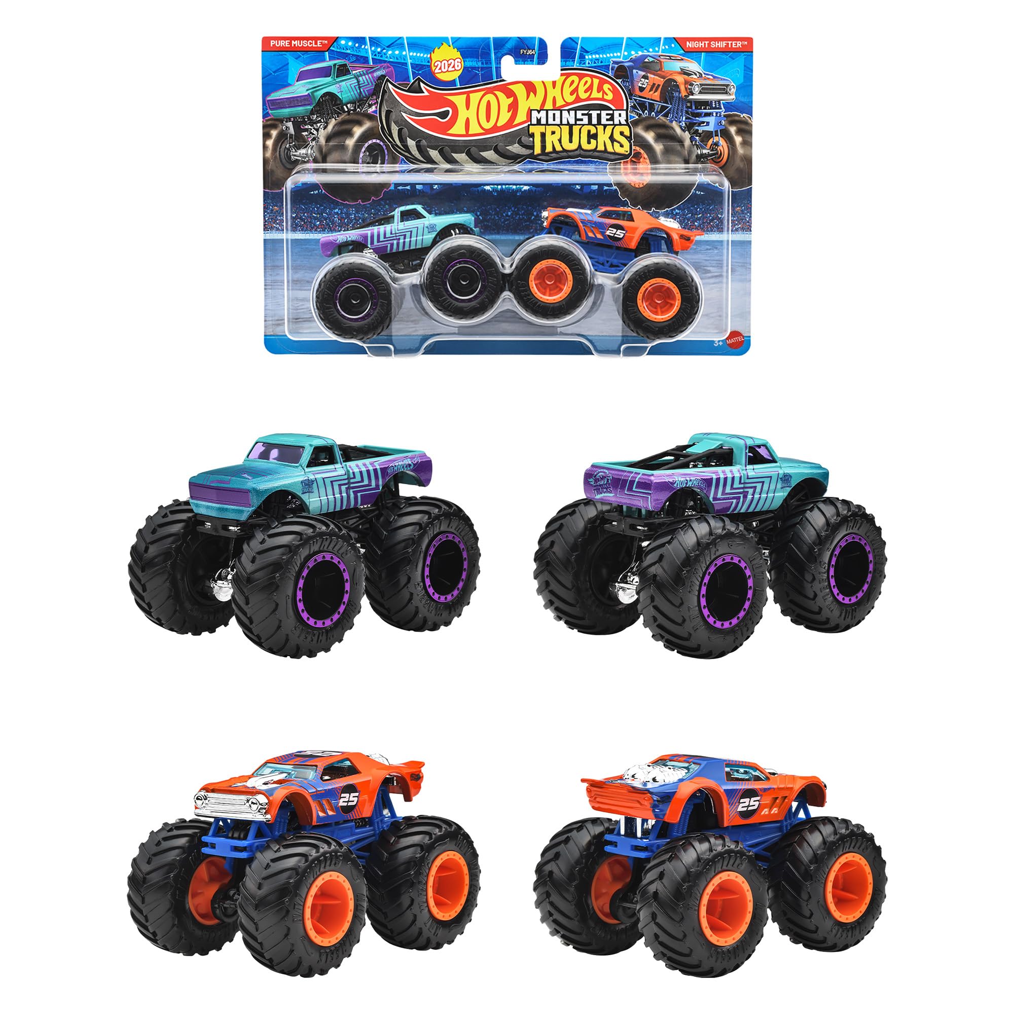 m*n様 ホットウィール コレクタブルズ Xtreme Trucks 2台セット Amazon | ホットウィール(Hot Wheels) モンスタートラック 1:64 2